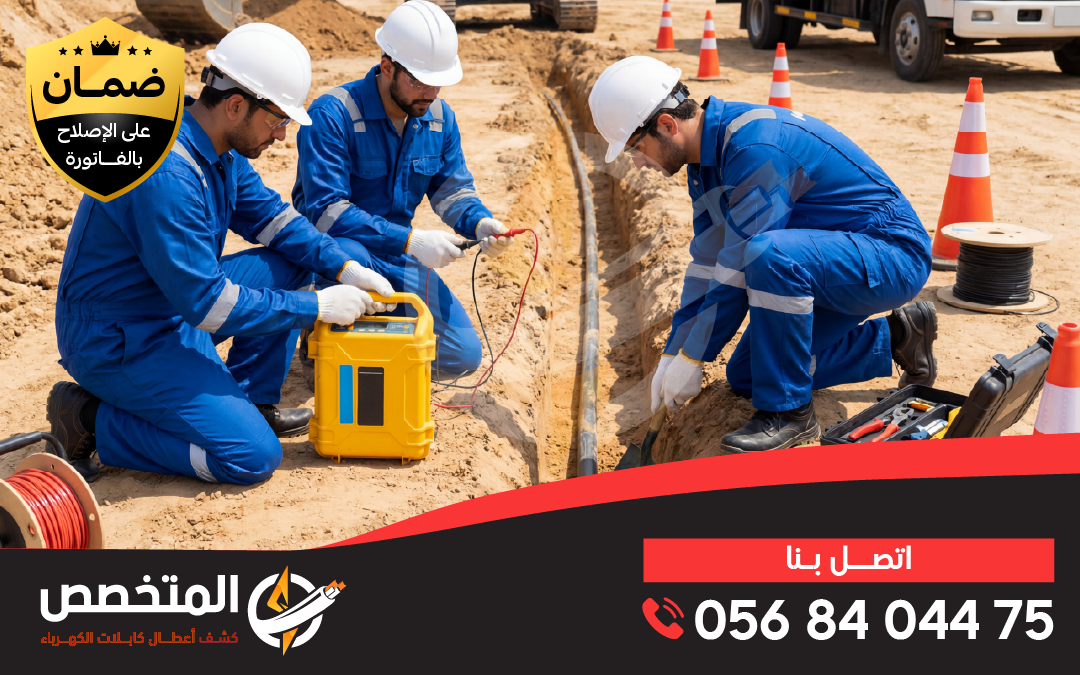 إصلاح أعطال الكابلات الكهربائية بالرياض بواسطة فنيين متخصصين