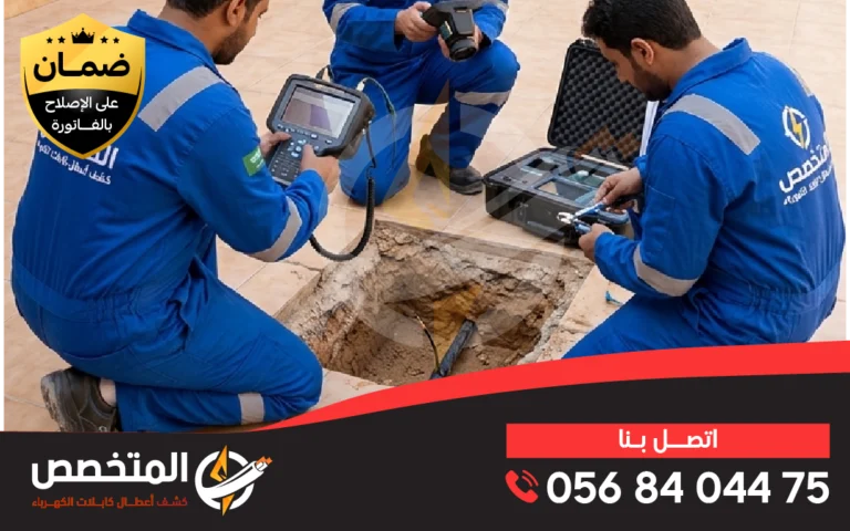 إصلاح كيبل الكهرباء التالف ومعالجة الانقطاع بدون تكسير باستخدام معدات متقدمة